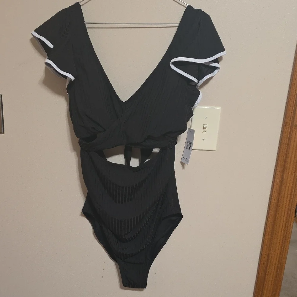 Chic Black Women's One-Piece Swimsuit